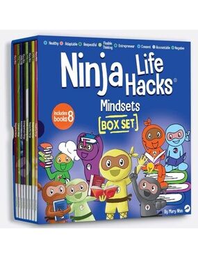 Ninja Life Hacks Mindsets Box Set - Blue - By Mary Nhin